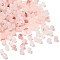 Transparent Acrylic Beads, Cube, Pink, 6x6x6.5mm, Hole: 1.5mm, about 1900~1945pcs/500g