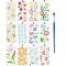 12Pcs 12 Styles PET Hollow Out Drawing Painting Stencils, for DIY Scrapbook, Photo Album, Flower, 240x120mm, 1pc/style