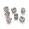 Alloy Pendant Bail, Tassel Cap Bail, Treasure Chest, Antique Silver, 19x19x18mm, Hole: 2.5mm and 3mm, 16x15mm Inner Diameter