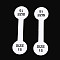 Folding Paper Ring Size Sticker, Size 15, Adhesive Ring Size Label Tag, Round, White, 5.1x1.4x0.01cm.