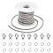 Pandahall 5M 304 Stainless Steel Curb Chains, Unwelded, with Spool, Stainless Steel Color, 5x3x3mm