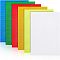 10 Sheets 6 Colors Waterproof Luminous Plastic Self-Adhesive Stickers, for Bicycles Decorative Presents, Rectangle, Mixed Color, 30x20x0.05cm