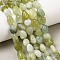 Natural Xiuyan Jade Beads Strands, Nuggets, Tumbled Stone, 8~15x8~10x5~8mm, Hole: 1mm, about 41~44pcs/strand, 15.04~15.55''(38.2~39.5cm)