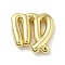 Brass Beads, Twelve Constellations, Real 18K Gold Plated, Virgo, 18.5x18.5x4mm, Hole: 4x2mm