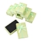 6Pcs Cardboard Paper Jewelry Set Boxes, Rectangle with Bowknot, Pale Green, 5.05x8x2.7cm