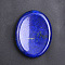 Natural Lapis Lazuli Massage Stone, Thumb Worry Stone, Pocket Palm Stones, for Relaxing, Pain Relief, Oval, 45x35x8mm