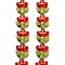 Handmade Lampwork Beads Strands, Tulip, Red, 21.5~22.5x18~18.5x7mm, Hole: 1.5mm, about 20pcs/strand, 16.14''(41cm)