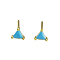 Geometric Triangle Zircon Stud Earrings, Simple and Delicate Daily Accessories.