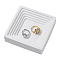 Gesso Jewelry Plate, Storage Tray, Cosmetics Jewelry Organizer, Square Pattern, 101x101.5x24mm, Inner Diameter: 89.5x89mm