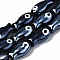 Handmade Porcelain Ceramic Beads Strands, Bright Glazed Porcelain, Fish, Black, 19x10x8mm, Hole: 1.5mm, about 17pcs/strand, 12.40 inch(31.5cm)