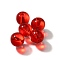 K9 Glass, Imitation Austrian Crystal Beads, Round, FireBrick, 7.5x8mm, Hole: 1.4mm