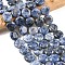 Natural Blue Spot Jasper Beads Strands, Flat Round, 15~15.5x6mm, Hole: 0.8~1mm, about 26pcs/strand, 15.55~15.71 inch(39.5~39.9cm)