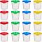 Children's No Spill Plastic Paint Cups, with Colored Lids, for Cleaning, Mixed Color, 7.1x7.4cm, 4 colors, 5pcs/color, 20pcs/set
