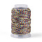22M Rainbow Color Macrame Cotton Cord, Round Braided Rope, for Wall Hanging, Crafts, Gift Wrapping, Colorful, 1.5mm, about 24.06 Yards(22m)/Roll