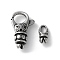 316 Stainless Steel Lobster Claw Clasps Sets, Antique Silver, 23x13.5x7mm
