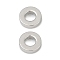 Brass Spacer Beads, Round, Real Platinum Plated, 6x1.5mm, Hole: 3mm