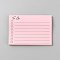 Paper To Do List Sticky Notes with Line, for Home Office School Supplies, Rectangle, Pink, 70x100x5mm, 100 sheets/pc