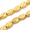 Electroplate Glass Beads Strands, Twist, Golden Plated, 9x6x4mm, Hole: 1mm, about 45~46pcs/strand, 15.75''(40cm)