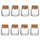 Bouteilles de verre bocal en verre perlent conteneurs AJEW-S074-03A-1
