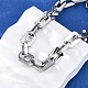 Браслеты из нержавеющей стали 304 с цепочкой для женщин и мужчин BJEW-R018-17P-2