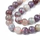 Brins de perles de tourmaline rouge violet naturel G-N327-02B-01-4
