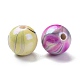 Perles acryliques ab vague de couleur imprimés MACR-Q151A-M-4