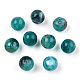 Perles rondes en acrylique d'imitation pierre précieuse X-OACR-R029-8mm-17-3