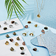 Dicosmétique 32 pièces 4 couleurs cônes de perles en alliage de style tibétain FIND-DC0003-96-5