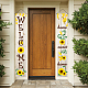 Висит знак полиэстера для домашнего офиса входная дверь крыльцо добро пожаловать украшения HJEW-WH0011-20H-7