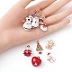 Christmas Theme Pendant Jewelry Making Finding Kit FIND-YW0007-38-3