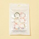6 juego de anillos apilables de resina de 6 estilos para mujer. RJEW-FS0001-09-6