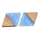 Colgantes de resina y madera de nogal RESI-S389-012A-3