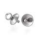 201 Stainless Steel Cup Pearl Peg Bails Pin Pendants X-STAS-E030-5-2