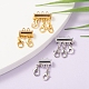 4 Sets 4 Style Alloy Magnetic Slide Lock Clasps FIND-YW0001-42-5
