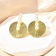 Латунные болтающиеся серьги EJEW-F358-02G-1