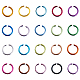 Sunnyclue 3200 piezas 20 colores alambre de aluminio anillos de salto abiertos ALUM-SC0001-08-1