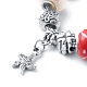Handmade Lampwork & Alloy European Beads Bracelets for Women BJEW-JB07493-5