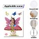 CRASPIRE Fairy Wall Decals Butterflies Wall Stickers Mushroom Window Stickers Waterproof Removable Vinyl Wall Art for Classroom Bedroom Living Room Decorations DIY-WH0345-006-4