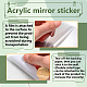 Creatcabin 2 pièces miroir stickers muraux DIY-CN0001-94-3