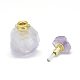 Natural Amethyst Openable Perfume Bottle Pendants G-E556-19A-3