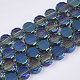 Electroplate Glass Beads Strands EGLA-N002-01-2