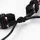 Adjustable Braided Cowhide Cord Bracelets BJEW-F179-02-3
