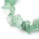 Bracelets extensibles en perles d'aventurine verte naturelle BJEW-JB06599-04-5