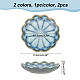 NBEADS 2 Pcs 2 Color Ceramic Jewelry Tray AJEW-NB0005-25A-2