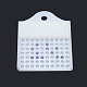 プラスチックビーズカウンタボード  長方形  ホワイト  10.1x7.8x0.55cm  ビーズサイズ：3mm  7.8x10.15x0.6cm  ビーズサイズ：4mm  2個/セット KY-P009-01-5