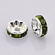 Brass Rhinestone Spacer Beads RB-A014-Z5mm-09S-NF-2
