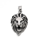 Lion rétro 304 pendentifs en acier inoxydable STAS-F011-38-2