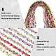 15 ярд цветочной полиэфирной кружевной ленты с вышивкой OCOR-WH0070-77F-6