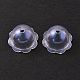 Transparentes bouchons acrylique de perles X-OACR-P007-46-3