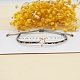 Braccialetto di perline intrecciate con semi di miyuki con stella aperta BJEW-P269-31H-3